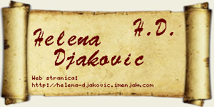 Helena Đaković vizit kartica
